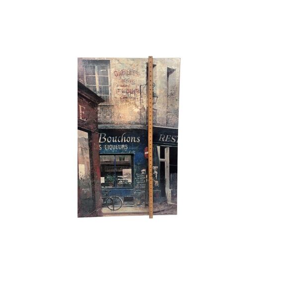 Vintage French Bistro Wall Art and Wine Decor Set one large , 2 medium , 4 small - Picture 6 of 9